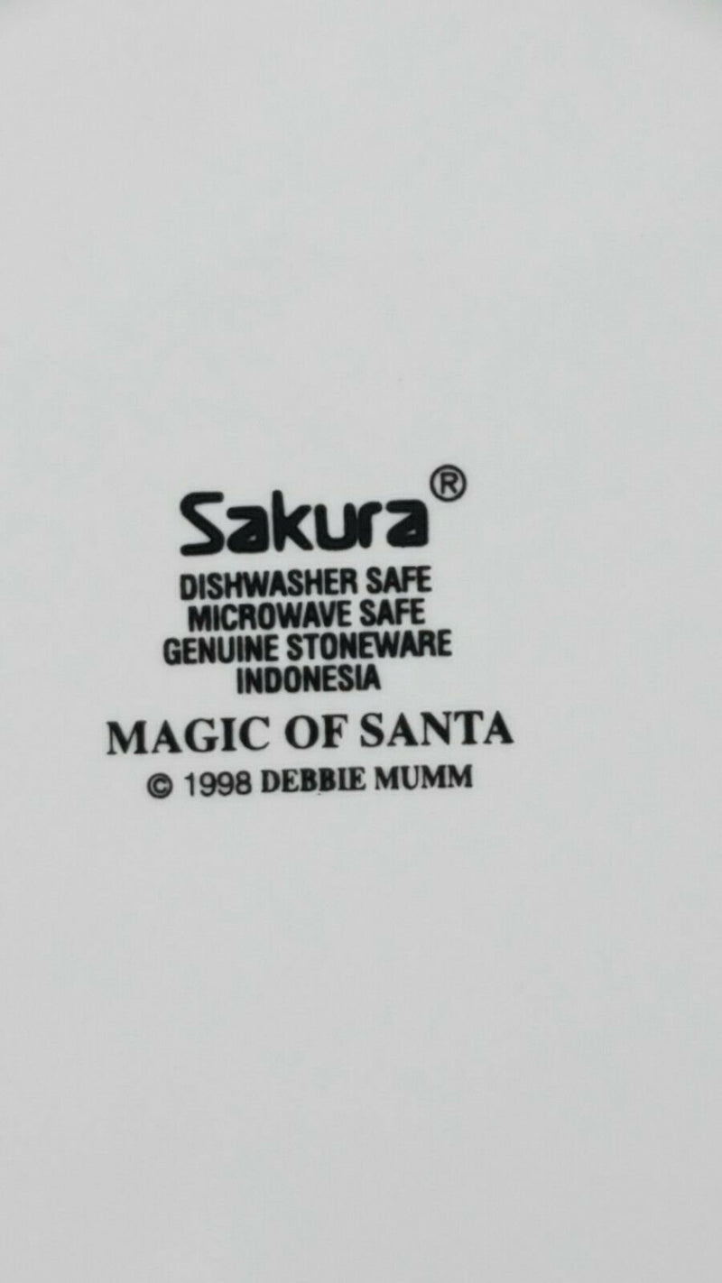 Buy Online High Quality 3 Vintage Sakura Debbie Mumm Magic Of Santa Salad Dessert Plates 1998 - My Neighbor's Stuff LLC