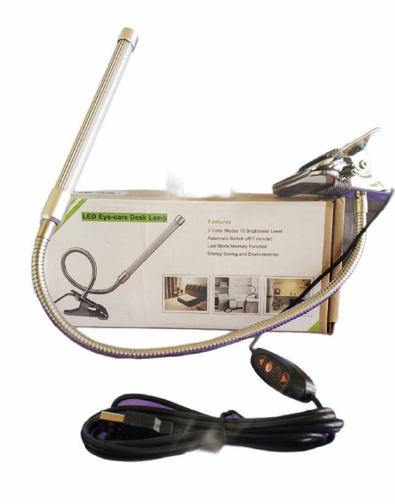 Buy Online High Quality Qooltek LED Eye - care clip on Desk Lamp - My Neighbor's Stuff LLC