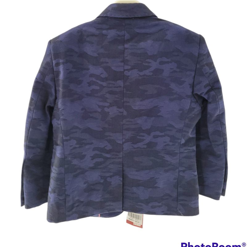 Elie Balleh Boys Size 2-3S Navy Camouflage Blazers Sports Coat Jacket NYFW 2015 NWT