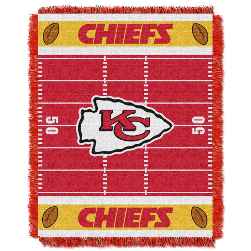 Chiefs OFFICIAL National Football League, "Field" Baby 36"x 46" Triple Woven Jacquard Throw by The Northwest Company