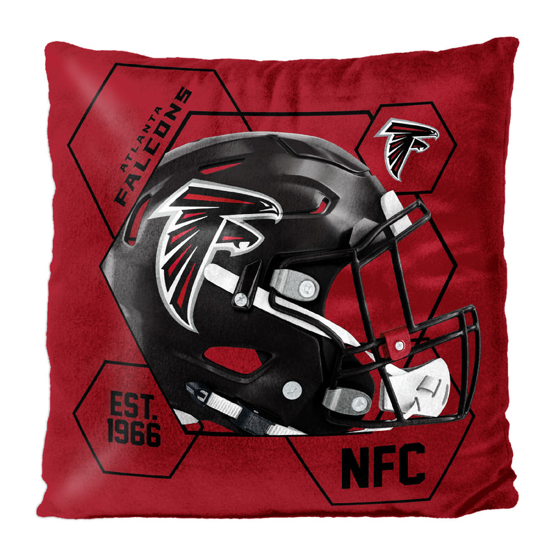 Falcons OFFICIAL NFL "Connector" Double Sided Velvet Pillow, 16" x 16"