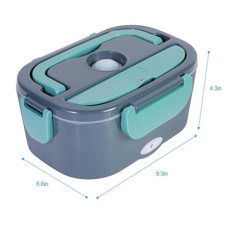 1.5L 110V/12V Electric Lunch Box Portable for Car Office Food Warmer Heater Container 40W