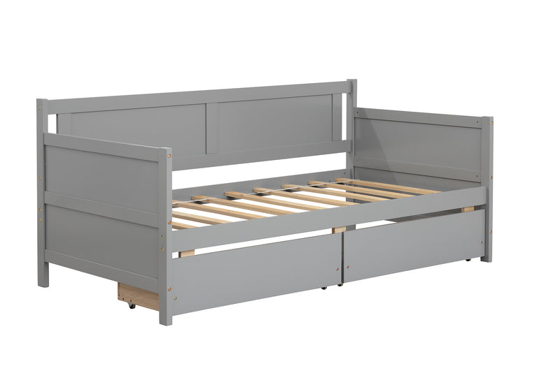 Daybed with 2 drawers, Grey