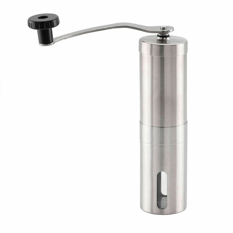 Home Portable Stainless Steel Manual Coffee Grinder with Ceramic Burr Bean Mill XH