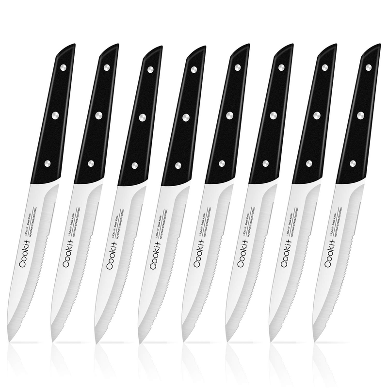 8Pcs Steak Serrated Knife Set Stainless Steel