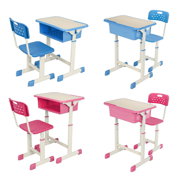 Buy Online High Quality Kids Desk And Chair Set School Student Desk Study Computer Homework Ergonomic Adjustable - My Neighbor's Stuff LLC