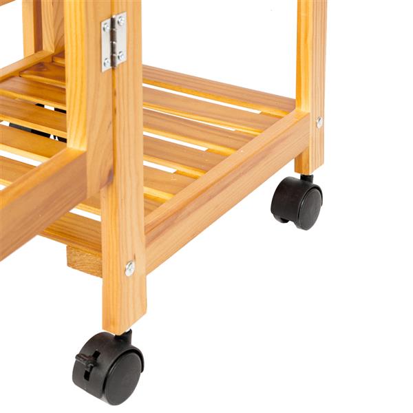 Kitchen & Dining Cart Portable Rolling Drop Leaf Storage Trolley Island FREE SHIPPING