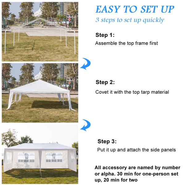 Buy Online High Quality Outdoor Gazebo Waterproof Tent Heavy Duty Pavilion Wedding Outdoor Events - My Neighbor's Stuff LLC