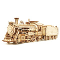 Robotime Rokr DIY Movable Steam Train,Car,Jeep Wooden Model Building Block Kits Assembly Toy Gift for Children Adult